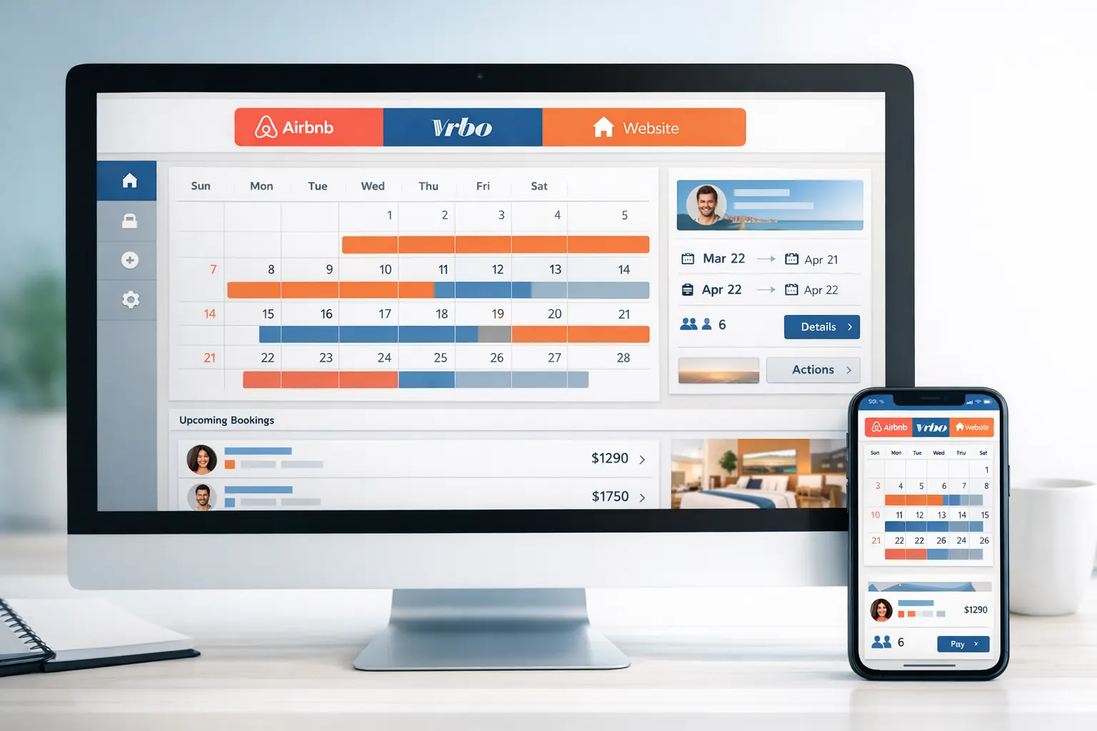 Illustration for article syncing airbnb and vrbo calendars with your website a comprehensive guide